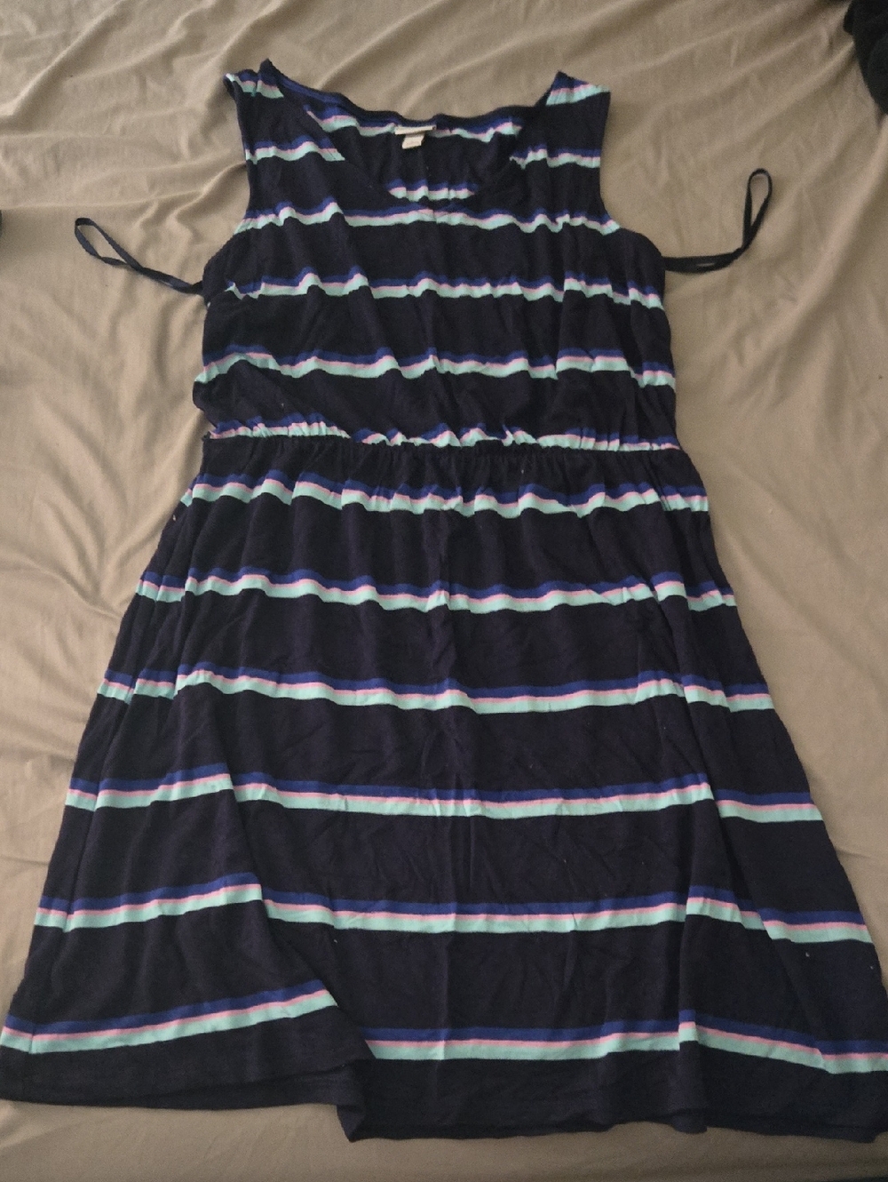 Summer blue dress is missing Original waist String beyond that Good Condion.